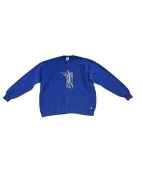 Russell Athletic Blue Crewneck Sweatshirt Men’s XL Angel Graphic Made in USA